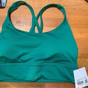 Lululemon Energy Longline Bra NWT Kelly Green Size 6